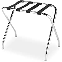 LUXEHOME 2 Unidades de Soporte Plegable de Acero Inoxidable Cromado para Maletas sin Espalda- además de un par de…
